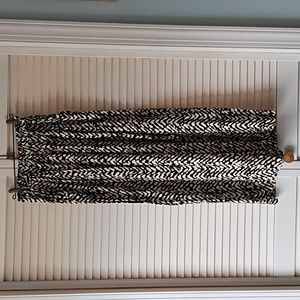 Flowy paper bag pants batik print